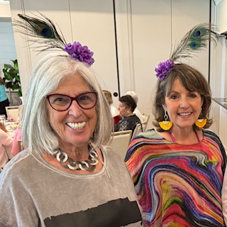 Harry K Foundation Board Members Bobbi Wittenburg (left) and Barbara Shuster, Harry K coordinators of the luncheon, worked hard to exceed expectations