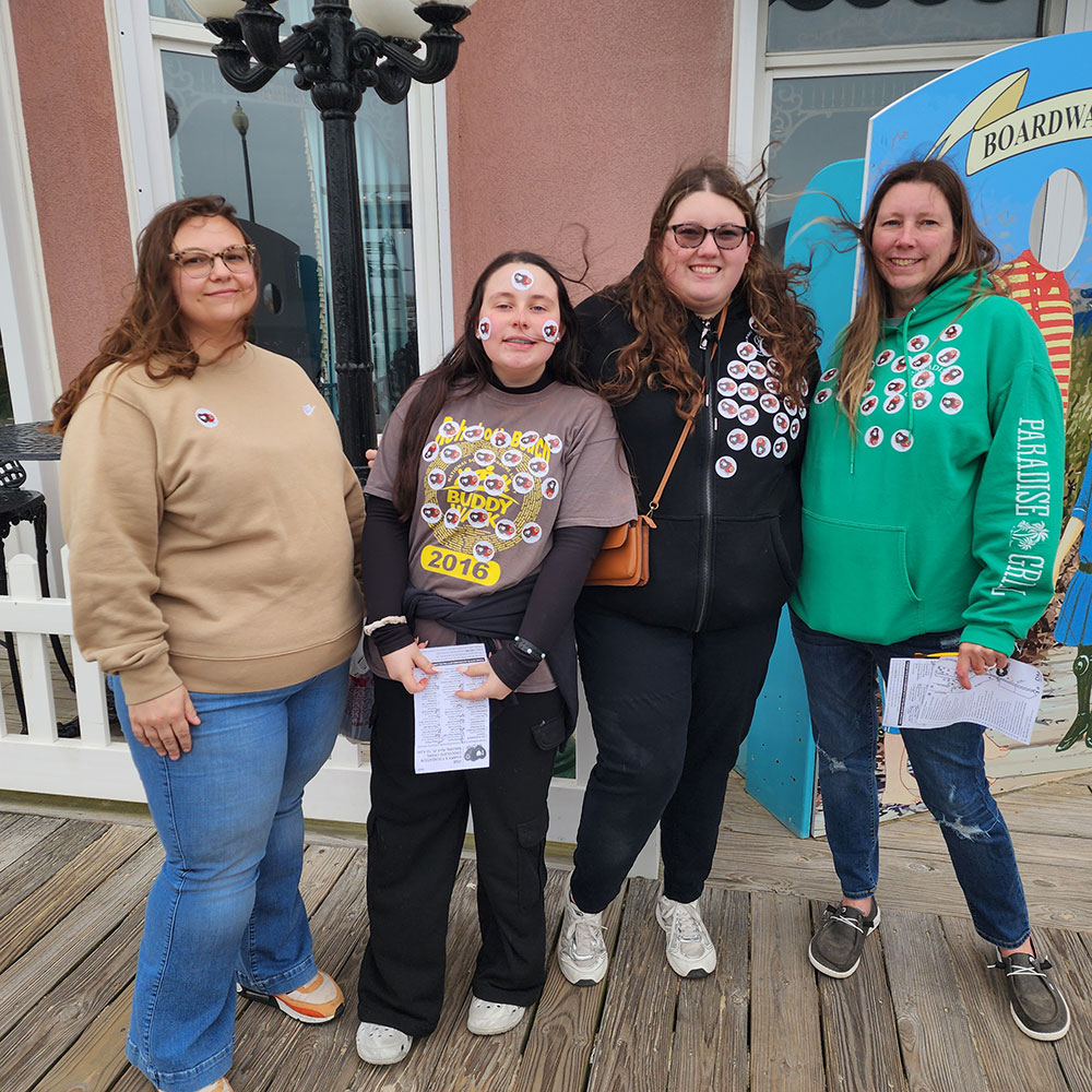 These four happy Crawlers have obviously worked their way to taste many of the chocolate delicacies.